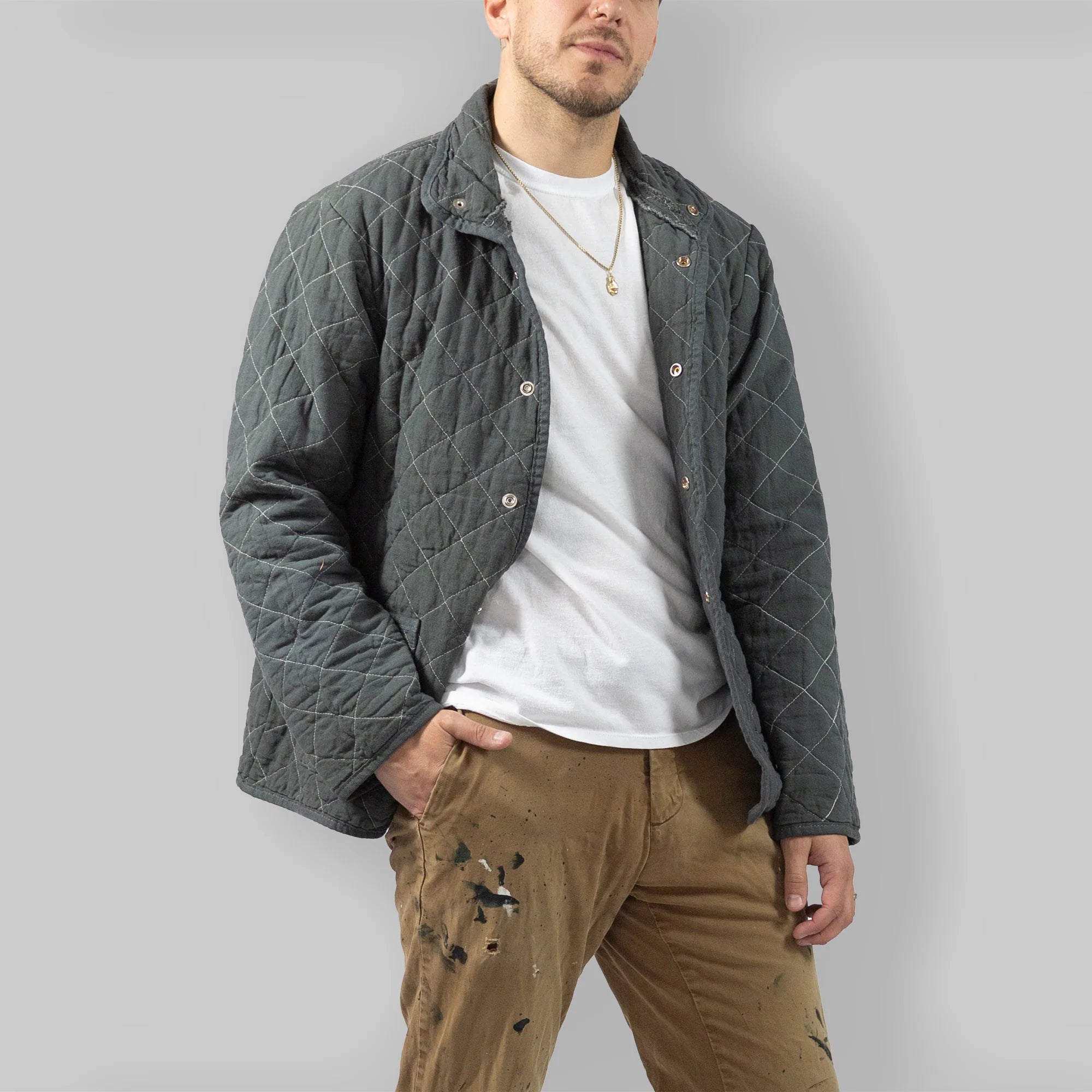 Quilted Snap Jacket