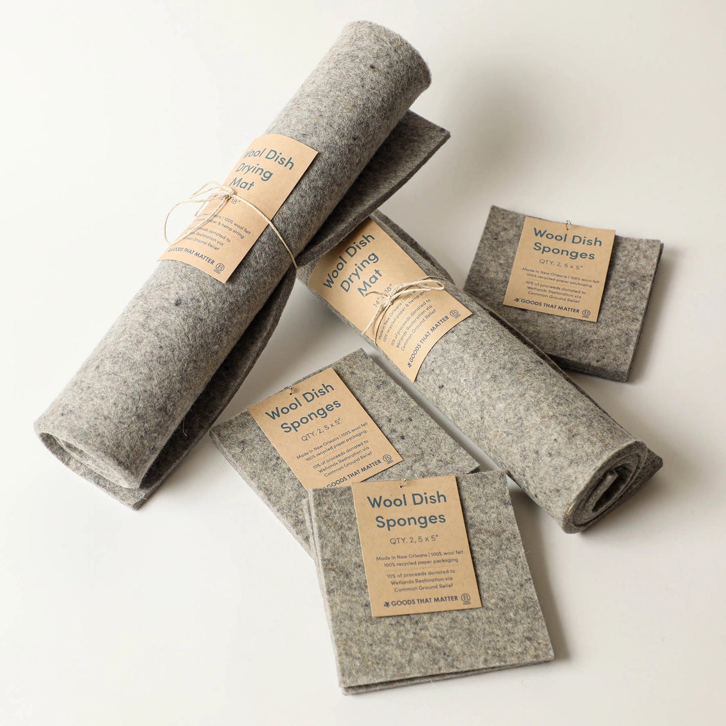 Wool Dish Drying Mat